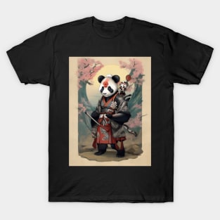 Japanese samurai panda T-Shirt